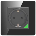 Avatto N-WOT10-EU-B nutikas seinakontakt, 220-240V, 16A, 3500W, WiFi 2.4GHz, TUYA, must