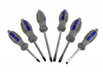 Geko Lameeritud kruvikeerajate komplekt G30583, 6 tk, CrV, ergonoomiline k&auml;epide, magnetotsik