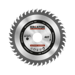 Ringl&otilde;ikuri tera &Oslash; 115x20x2,0mm 40T, KREATOR, KRT020435, Auk: 20 mm, L&otilde;ike l&auml;bim&otilde;&otilde;t: 115 mm, Zobide kogus: 40