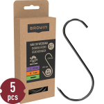 S-kujulised konksud suitsutamiseks BROWIN 311204 150 mm &Oslash; 4 mm 5 tk