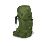 Seljakott Aether 65, Osprey, 0843820109122, 65L, 2.2kg, 420D High Tenacity Bluesign Nylon, GARLIC MUSTARD GREEN