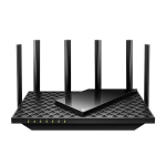 TP-Link Archer AX72 Pro traadita ruuter Wi-Fi 6 AX5400 kuni 5400 Mbps OneMesh 1&times; 2.5 Gbps WAN/LAN 3&times; LAN Gigabit USB 3.0 6&times; antenni Must