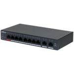 Dahua DH-CS4010-8GT-110 hallatav l&uuml;liti, 10 RJ-45 porti, 8 PoE porti, 20 Gbit/s, 54 V, metallkorpus, VLAN tugi, QoS tugi