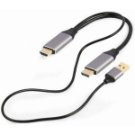 Gembird adapter A-HDMIM-DPM-01 HDMI-st DisplayPort, 2 m, 4K 60 Hz, 1 HDMI, 1 DisplayPort, 1 USB 3.2