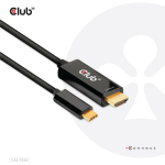 Club3D HDMI USB-C kaabel CAC-1334 1.8m, HDMI Type A, USB Type-C, ROHS FCC CE EMI sertifitseeritud