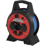 Emos Kaablirull mobiilse keskusega P08620W, 20 m, 3 pistikut, 230 V, 13 A, IP44, 2&times; USB-A 2,1 A max.