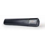 Gembird Juhtmevaba k&otilde;lar SPKBT-BAR400L, 5 W, Bluetooth, 2.0 kanalit, 1200 mAh, must v&auml;rv