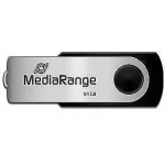 Mediarange USB m&auml;lupulk MR912, 64 GB, USB 2.0, lugemiskiirus 13 MB/s, kirjutamiskiirus 6 MB/s, must/h&otilde;be