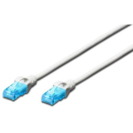 Digitus patch kaabel DK-1512-010/WH, 1m, U/UTP, LAN, valge, 2x RJ45 isane pistik