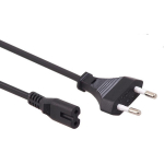 Maclean toitekaabel 2 kontaktiga pistik MCTV-809, 1.5m, must, 220V-250V, kvaliteetne kaabel, CE, RoHS