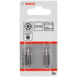 Bosch Otsikute komplekt 2608522013, T27H, 25mm, 1/4", 2 tk, teras