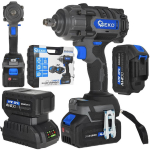 21V 850Nm cordless brushless impact wrench 2x4.0Ah