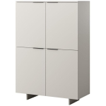 Cama Meble kummut ALMA 400003, 100x41,5x145cm, 4 ust, 4 riiulit, lamineeritud puitlaastplaat, ka&scaron;miiri v&auml;rv, matt viimistlus