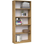 Topeshop R60 ARTISAN kontoriraamaturiiul, 600x300x1820mm, 5 riiulit, tamm, puitlaastplaat, matt, ise kokkupanek
