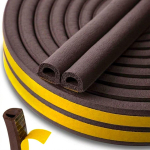Keltin K02907B isekleepuv akna- ja ukse tihend, EPDM t&uuml;&uuml;p D, 14x12mm, 40m, pruun