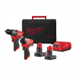 T&ouml;&ouml;riistakomplekt M12 FPP2A2-402X 12V (2x4,0Ah) 4933480587 MILWAUKEE