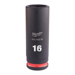 SHOCKWAVE&trade; IMPACT DUTY TRIECIENIZTURĪGAS UZGRIEŽŅU MUCIŅAS, 16 MM 3/8" IMPACT SOCKET DEEP - 1 PC, 4932480290 MILWAUKEE