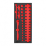 TUK&Scaron;I PUTU IELIKTŅI TĒRAUDA UZGLABĀ&Scaron;ANAI, EMPTY 32 PC 3/8" RATCHET AND SOCKET SET FOAM INSERT, 4932493663 MILWAUKEE