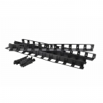 Dārza zāliena malas apmale, elastīga, 4m, melna, ūdensizturīga, 24 stiprinājumi, AW60460, AWTOOLS