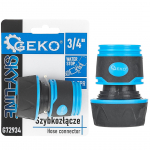 Ūdens apstā&scaron;anās savienotājs 3/4", SKY-LINE, G72934, ātra un dro&scaron;a savieno&scaron;ana