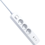 Praktiline toiteplokk 3 pistikupesaga ja universaalne laadija 1&times; USB-A ja 2&times; USB-C 20W 2C1A BHR07UKEU Xiaomi