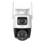 Imou IPC-S7XP-10M0WED Cruiser Dual 10 MP v&auml;litingimuste Wi-Fi IP-kaamera 5 MP+5 MP 2880&times;1620 3.6 mm topeltobjektiiv fikseeritud + pan/tilt 0-355&deg;/0-90&deg; v&auml;rviline &ouml;&ouml;n&auml;gemine kuni 30 m kahepoolne heli digitaalne suum kuni 8&times; microSD kuni 512 GB IP66 va ...