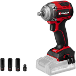Einhell TP-CW 18/350-C Li BL Solo 4510055 Bezvadu sitienatslēga 18 V Bez-suku 350 Nm maks griezes moments 600 Nm 3 režīmi LED gaisma Sarkans-Melns Bez akumulatora un lādētāja