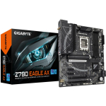 Gigabyte Z790 EAGLE AX 1.2, toetab Intel Core 14. p&otilde;lvkonna CPU-sid, 12+1 faasi digitaalne VRM, kuni 7600MHz DDR5, 3xPCIe 4.0 M.2