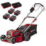 Einhell GP-CM 36/47 S Li BL akutoitega muruniiduk muru niitmiseks iseliikuv 47cm 36V harjadeta Power X-Change 3413310 4x4.0Ah punane must