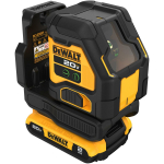 DeWALT Tasandusseade DCLE34021D1-QW, 55m t&ouml;&ouml;raadius, t&auml;psus &plusmn;3mm, 18V aku &uuml;hilduvus, integreeritud kinnitus