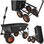Geko aiarattad 75L G71126, 75L, plastmass, teras, ergonoomiline k&auml;epide, puhutavad rattad, p&ouml;&ouml;ratav esitelg