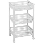 Nhg Iseseisev vannitoa riiul 3126811, 290mm, 394mm, 680mm, plastmass, valge v&auml;rv