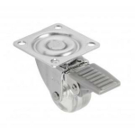 Gtv M&ouml;&ouml;bli ratas 1315144, 35mm, 51mm, 25kg, integreeritud pidur, 360&deg; p&ouml;&ouml;rlemine, teras ja plastmass, lame paigaldusplaat