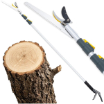Geko Teleskoopne saag ja l&otilde;ikur G72099, 1,8-4m, 300mm, 1,5cm, 30cm, teras, alumiinium, plastmass