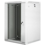 Lanberg Seinale kinnitatav rack WF01-6618-10S, 18U, 600x600mm, kuni 60kg, IP20, klaasuks, 4 vertikaalset riba