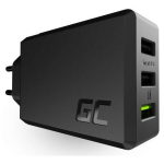 Green Cell Laadija CHARGC03, 30W, 3xUSB, kiire laadimine, &uuml;hilduv QC 3.0, Samsung AFC, Huawei FCP, Apple 2.4A