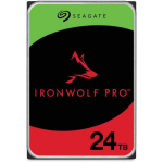 Seagate IronWolf Pro HDD ST24000NT002, 24 TB, 7200 RPM, 512 MB, 3.5", Serial ATA III, serverile, 40 G, 6 Gbit/s, 285 MiB/s