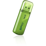 Silicon Power Helios 101 SP016GBUF2101V1N, 16 GB, USB Type-A, Roheline, Alumiinium, RoHS, Plug and Play