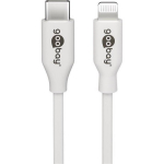 Goobay USB-C Lightning laadimis- ja s&uuml;nkroonimiskaabel 39448, 2m, 12.5W, MFi sertifitseeritud, valge, s&uuml;nkroonimine ja laadimine