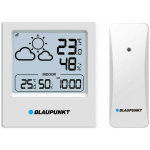 Blaupunkt Ilmajaam WS10WH, siseruumide ja v&auml;lisoojus, niiskus, trendid, ilmaprognoos, kell