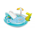 Intex Laste bassein 57162NP, 201 cm, 160 l, mitmev&auml;rviline, vin&uuml;&uuml;l, alates 3-aastastest, komplektis varikatus, krokodill, part