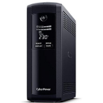 CyberPower Value Pro VP1200ELCD UPS, 1,2kVA, 720W, 5xType F, LCD, USB, AVR, 4min/12min, 450J, 1,5m