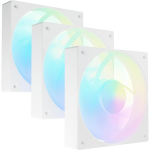 Fury Sai S12 ARGB PWM 3-pack NGF-2413, 4-PIN, FDB, valge, ventilaator