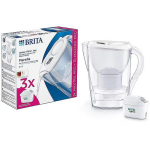 Brita Marella 1052791, 2,4L, 150L, 3 filtrit, valge, PP, ergonoomiline, avatav kaas