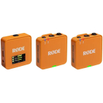 Rode Wireless GO III-O, juhtmevaba mikrofonis&uuml;steem, 20-20000 Hz, 123.5 dB SPL, 22 dB m&uuml;ra, 72 dB SNR, 3.5 mm, USB-C, oranž