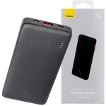Baseus Airpow Power Bank 10000 mAh, 20W, USB-C PD, USB-A QC, 3 seadet, must
