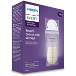 Philips Avent rinnapiima hoidmiskotid SCF603/25, 25 tk, 180 ml, BPA-vaba, eelsteriliseeritud, kahekihiline, turvaline t&otilde;mblukk