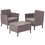 Aiam&ouml;&ouml;blikomplekt Salemo Balcony Set beež KETER 29205935587 2 tooli 74x67x76cm laud 76x56x42cm