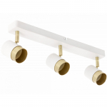 Laevalgusti ORIO, 43,0x5,5x14,0cm, IP20, 3*GU10, max. 50W, valge/kuldne; OS-ORI-3GU10-00