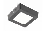 Pinna krohv LED laepaneel MATIS PLUS, must, 7W, 560lm, 4000K, IP20, 120&deg; LD-MAN07W-NBP-10 GTV